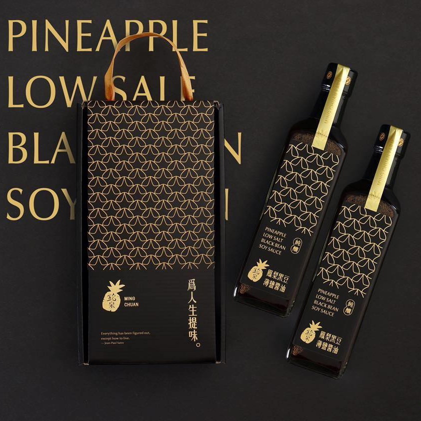 鳳梨黑豆薄鹽醬油禮盒